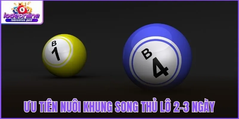 Ưu tiên nuôi khung song thủ lô 2-3 ngày 